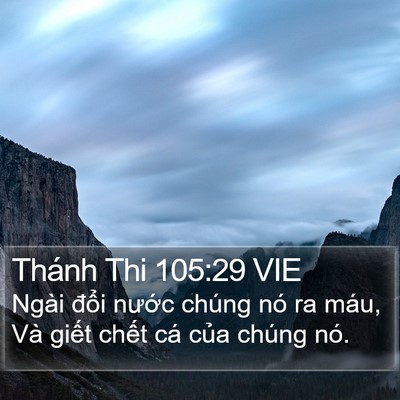 Thánh Thi 105:29 VIE Bible Verse Image