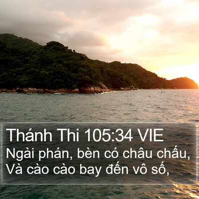 Thánh Thi 105:34 VIE Bible Verse Image