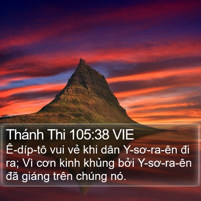 Thánh Thi 105:38 VIE Bible Verse Image