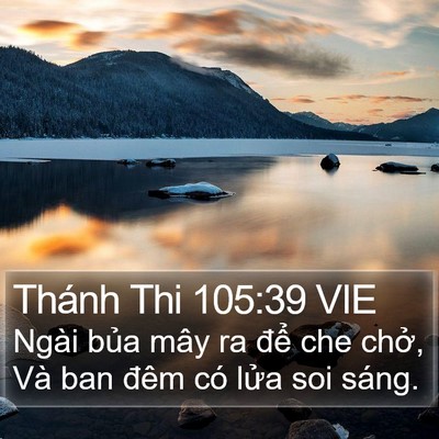 Thánh Thi 105:39 VIE Bible Verse Image