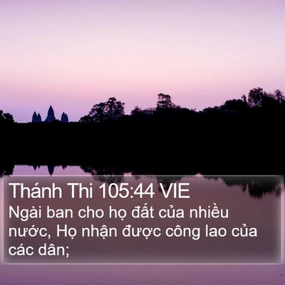 Thánh Thi 105:44 VIE Bible Verse Image