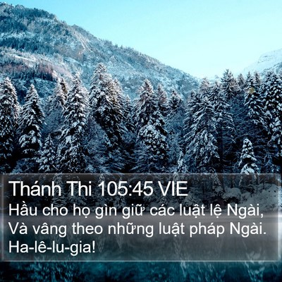 Thánh Thi 105:45 VIE Bible Verse Image