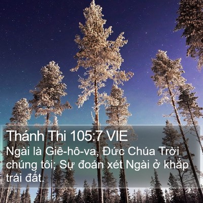 Thánh Thi 105:7 VIE Bible Verse Image