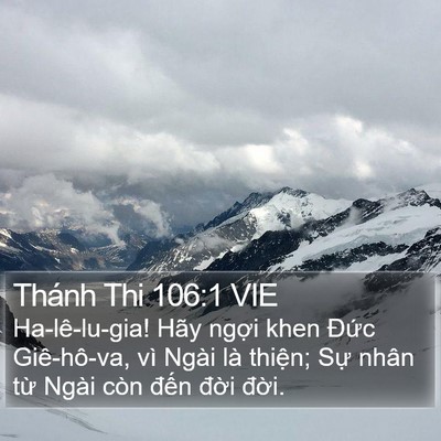 Thánh Thi 106:1 VIE Bible Verse Image