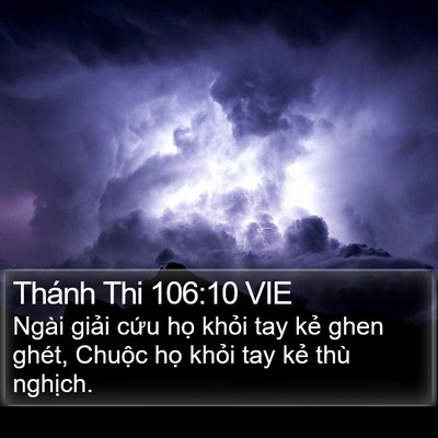 Thánh Thi 106:10 VIE Bible Verse Image