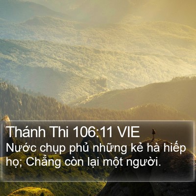 Thánh Thi 106:11 VIE Bible Verse Image