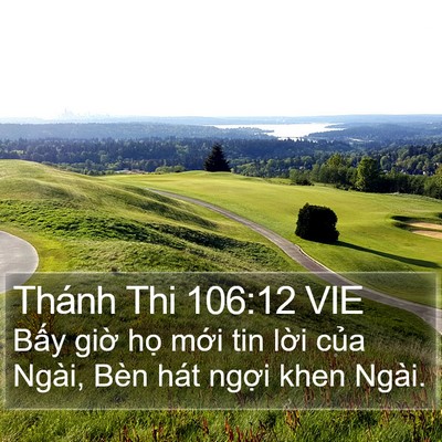 Thánh Thi 106:12 VIE Bible Verse Image