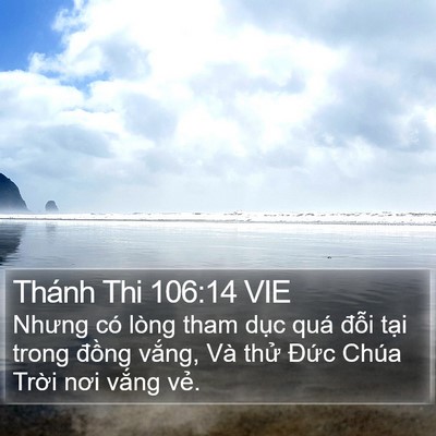 Thánh Thi 106:14 VIE Bible Verse Image