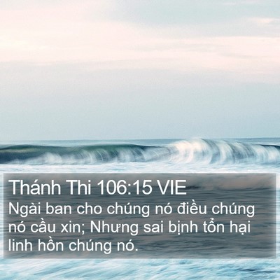 Thánh Thi 106:15 VIE Bible Verse Image