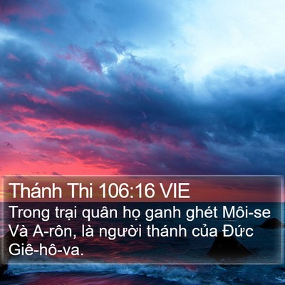 Thánh Thi 106:16 VIE Bible Verse Image