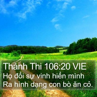 Thánh Thi 106:20 VIE Bible Verse Image