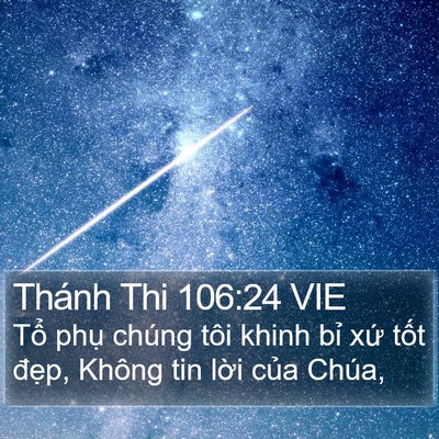 Thánh Thi 106:24 VIE Bible Verse Image
