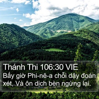 Thánh Thi 106:30 VIE Bible Verse Image
