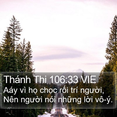 Thánh Thi 106:33 VIE Bible Verse Image