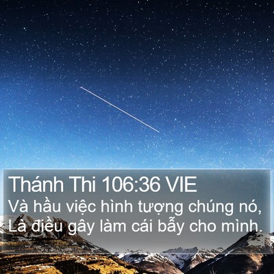 Thánh Thi 106:36 VIE Bible Verse Image
