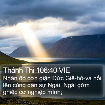Thánh Thi 106:40 VIE Bible Verse Image