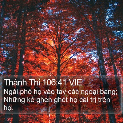 Thánh Thi 106:41 VIE Bible Verse Image