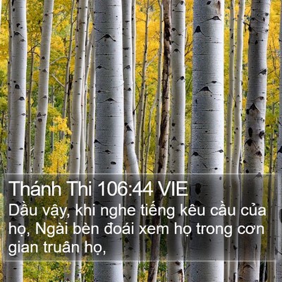 Thánh Thi 106:44 VIE Bible Verse Image