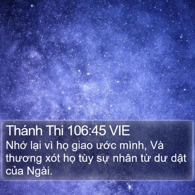 Thánh Thi 106:45 VIE Bible Verse Image