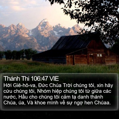 Thánh Thi 106:47 VIE Bible Verse Image