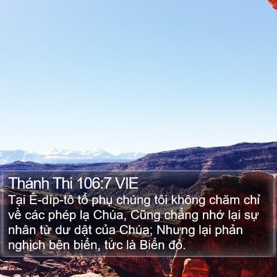 Thánh Thi 106:7 VIE Bible Verse Image