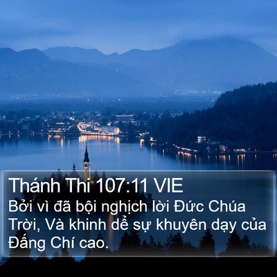 Thánh Thi 107:11 VIE Bible Verse Image