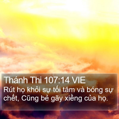 Thánh Thi 107:14 VIE Bible Verse Image