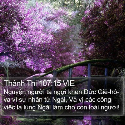 Thánh Thi 107:15 VIE Bible Verse Image