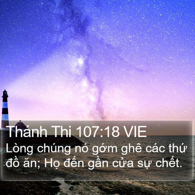 Thánh Thi 107:18 VIE Bible Verse Image