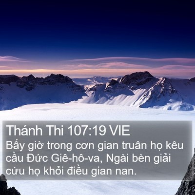 Thánh Thi 107:19 VIE Bible Verse Image