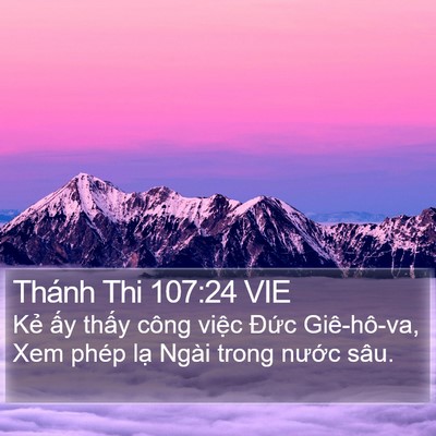 Thánh Thi 107:24 VIE Bible Verse Image