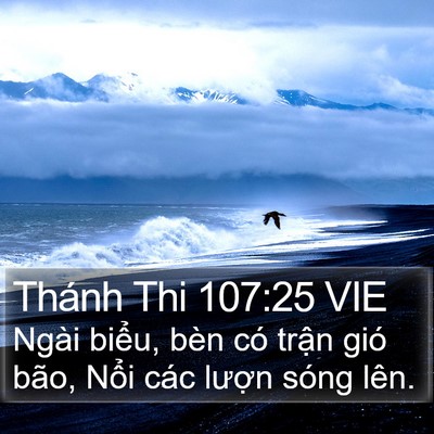 Thánh Thi 107:25 VIE Bible Verse Image