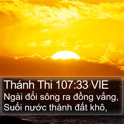 Thánh Thi 107:33 VIE Bible Verse Image