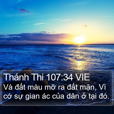 Thánh Thi 107:34 VIE Bible Verse Image