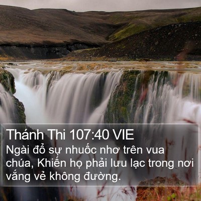Thánh Thi 107:40 VIE Bible Verse Image