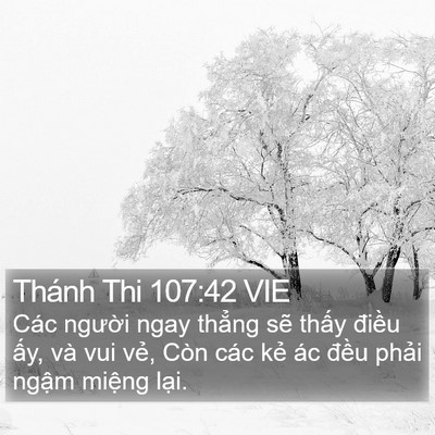 Thánh Thi 107:42 VIE Bible Verse Image