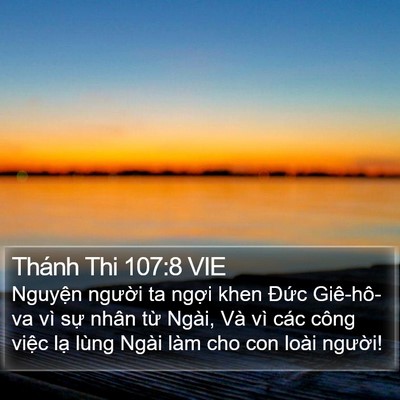 Thánh Thi 107:8 VIE Bible Verse Image
