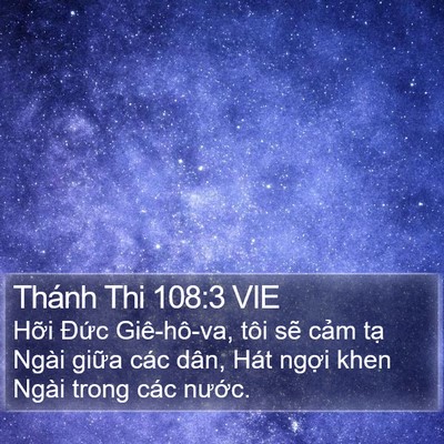 Thánh Thi 108:3 VIE Bible Verse Image