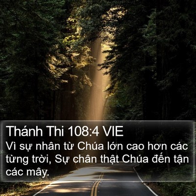 Thánh Thi 108:4 VIE Bible Verse Image