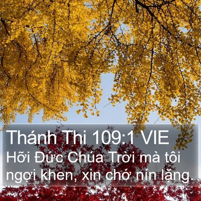 Thánh Thi 109:1 VIE Bible Verse Image