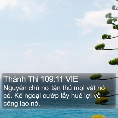 Thánh Thi 109:11 VIE Bible Verse Image
