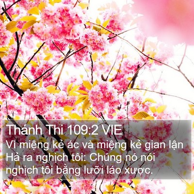 Thánh Thi 109:2 VIE Bible Verse Image
