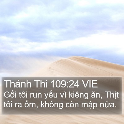 Thánh Thi 109:24 VIE Bible Verse Image
