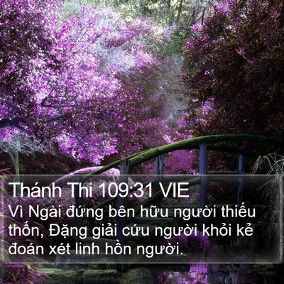 Thánh Thi 109:31 VIE Bible Verse Image
