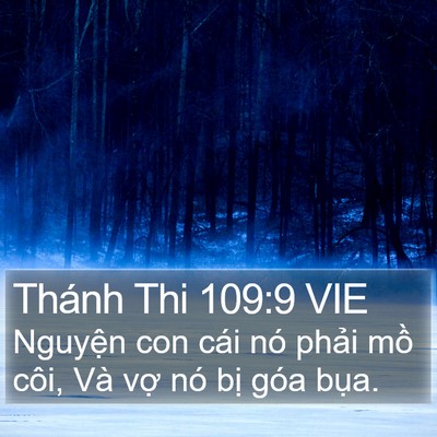 Thánh Thi 109:9 VIE Bible Verse Image