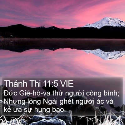 Thánh Thi 11:5 VIE Bible Verse Image