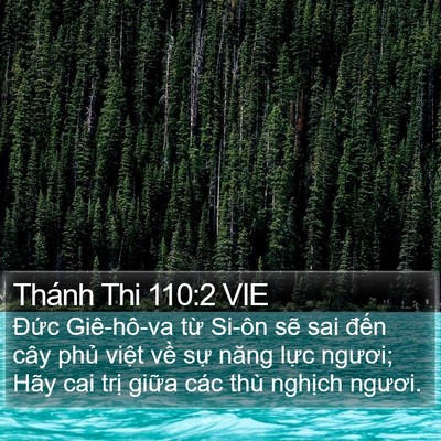 Thánh Thi 110:2 VIE Bible Verse Image