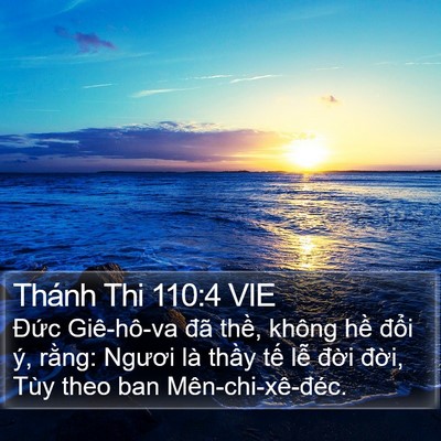 Thánh Thi 110:4 VIE Bible Verse Image