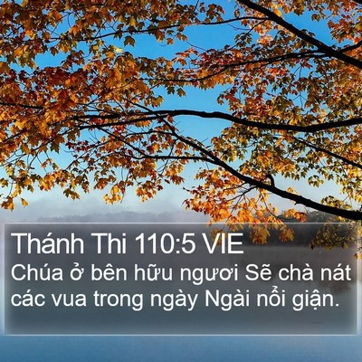 Thánh Thi 110:5 VIE Bible Verse Image