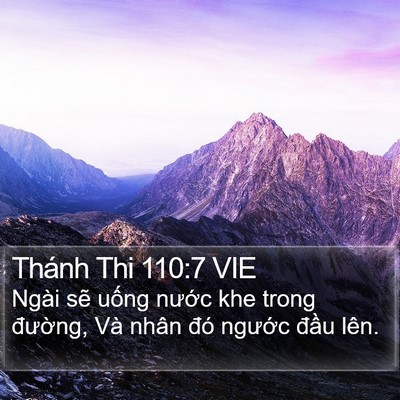 Thánh Thi 110:7 VIE Bible Verse Image